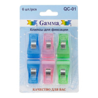 Gamma QC-01 Клипсы для фиксации QC-01 6 шт в блистере 