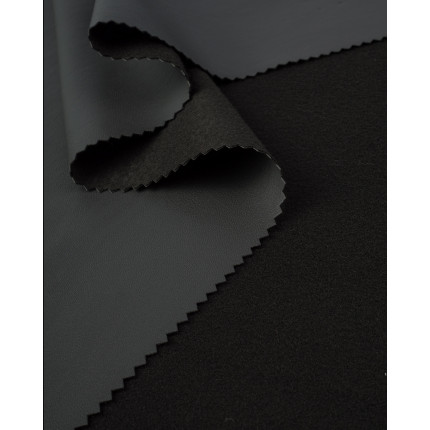 Кожа на флисе, трикототажная основа, 150 см, 300 г/м.пог, серый (арт. ИКЖ-22-3-14908.003)