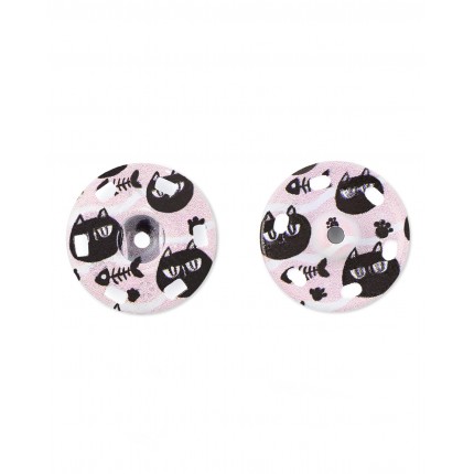 Кнопка пришивная д.20,9 мм (металл) KOH-I-HOOR №8 розовый 1 шт. (арт. КНД-15-1-32457)