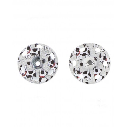 Кнопка пришивная д.20,9 мм (металл) KOH-I-HOOR №8 серый 1шт. (арт. КНД-19-1-32458)