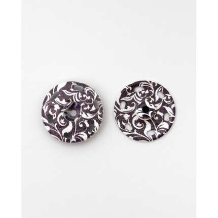 Кнопка пришивная д.20,9 мм (металл) Decor Leafs №8 1шт. (арт. КНД-39-1-48166)