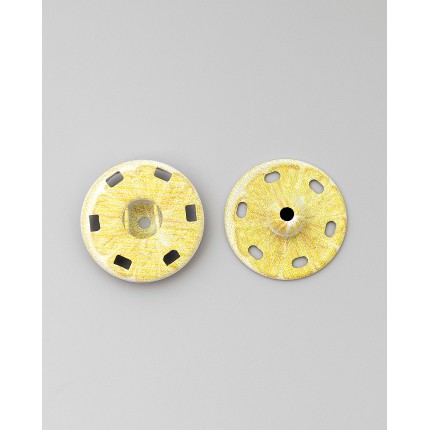 Кнопка пришивная д.20,9 мм (металл) Decor Lemon №8 желтый 1шт.  (арт. КНД-40-1-48167)