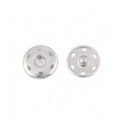 Кнопка пришивная  д.2,1 см (металл) никель 1 шт (арт. КНП-47-3-30141.002)