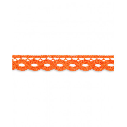 Кружево плетеное ш.15 мм 1 метр оранжевый (арт. КП-10-16-5806.013)