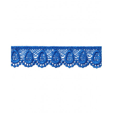 Кружево плетеное ш.20 мм синий 100 см 100 см (арт. КП-195-13-18428.013)