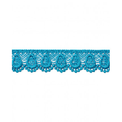 Кружево плетеное ш.20 мм голубой 100 см (арт. КП-195-3-18428.003)