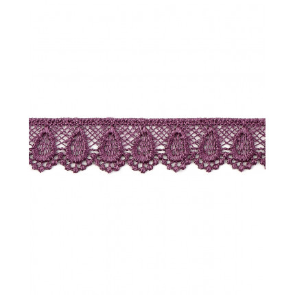 Кружево плетеное ш.20 мм лиловый 100 см (арт. КП-195-38-18428.034)