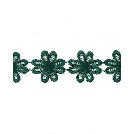 Кружево плетеное ш.2,5 см зеленый 100 см (арт. КП-215-11-30112.013)