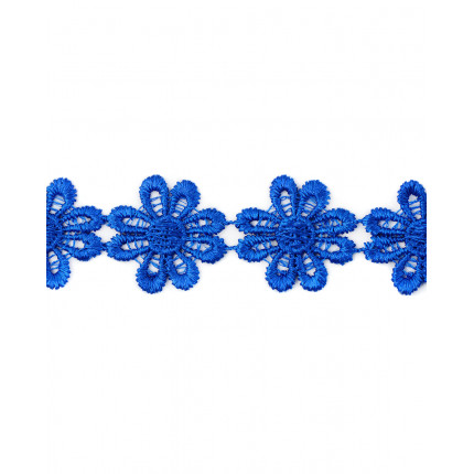 Кружево плетеное ш.2,5 см синий 100 см (арт. КП-215-17-30112.019)