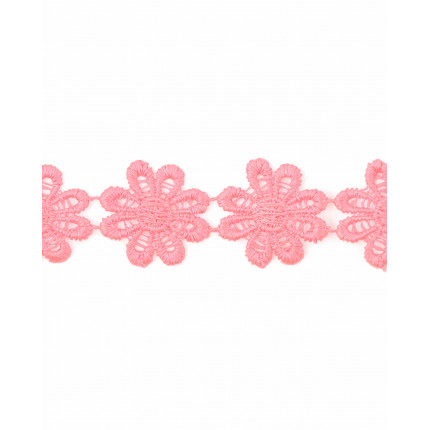 Кружево плетеное ш.2,5 см розовый 100 см (арт. КП-215-29-30112.029)
