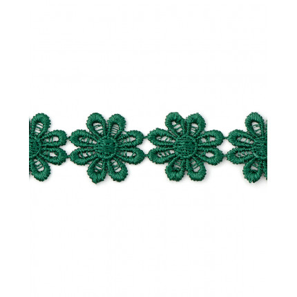 Кружево плетеное ш.2,5 см зеленый 100 см (арт. КП-215-33-30112.031)