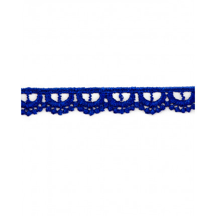 Кружево плетеное ш.1см 1 метр (синий) синий (арт. КП-356-1-40029)