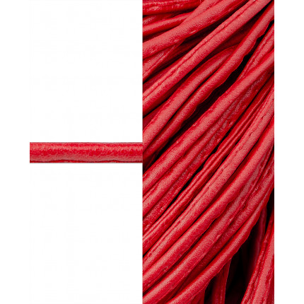 Шнур из искусственной кожи ш.0,4см красный 1 метр пог. (арт. КШД-1-3-40572.003)