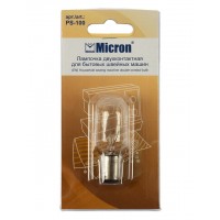 Прочие Лампочка двухконтактная "Micron" PS-100  56 мм для бытовых швейных машин Лампочка двухконтактная "Micron" PS-100  56 мм для бытовых швейных машин 