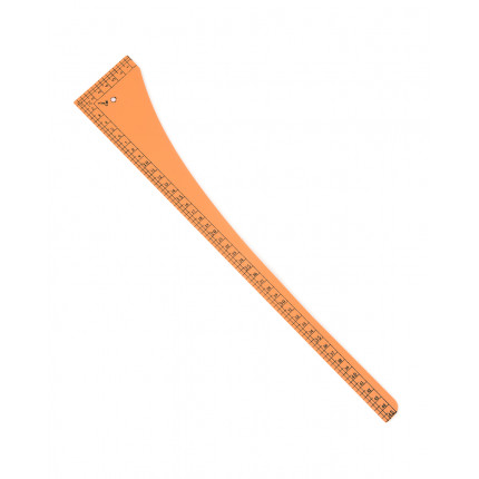 Лекало треугольник дл.45 см (пластик) (арт. ЛЕ-31-1-31000)