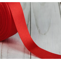 Прочие Лента атласная 1,2 см х 22,86 м цв.025 алый Лента атласная 1,2 см х 22,86 м цв.025 алый 