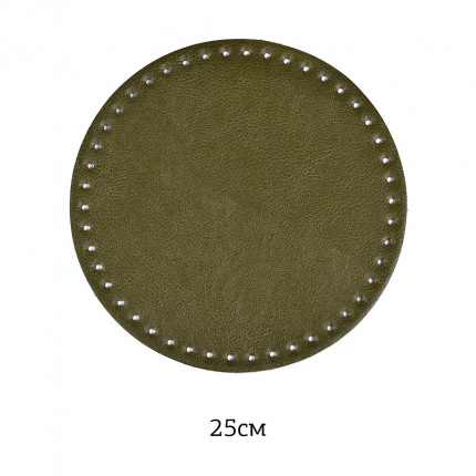 Дно для сумки круг 25см экокожа зеленый (арт. МГ-82527-1-МГ0762553)