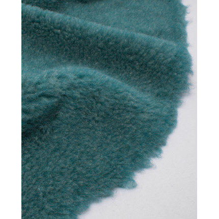 Мех шерсть 80% шир.150 см  825 гр/м.пог.  морская волна 0,1 м.пог (арт. МХ-40-15-20554.014)