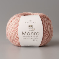 Monro (пряжа с люрексом и пайетками) Цвет 64 светлая пудра