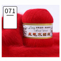 Норка длинноворсовая (упаковка 5 шт) Цвет 071 насыщенный красный
