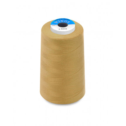 Нитки 40/2, 5000 ярдов п/э Wings №436 золотистый (арт. НПМ-92-1-42023)
