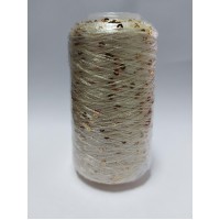 Пряжа с пайетками на конусе 250г/1000м Цвет 1 медовый