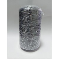 Пряжа с пайетками на конусе 250г/1000м Цвет 2 серый