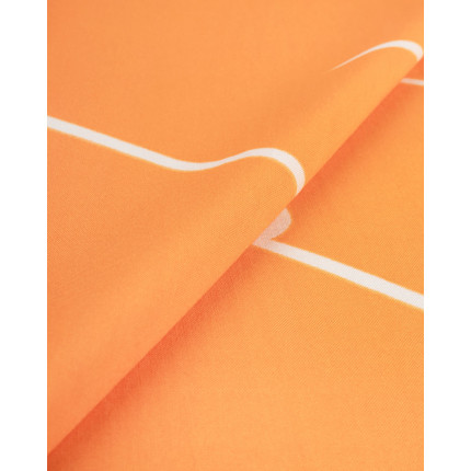 Штапель принтованный оранжевый (арт. ПШТ-635-2-20157.082)