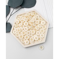 Прочие ПУБР-919-3-48319.003 Пуговицы 12мм 20L цвет молочный 