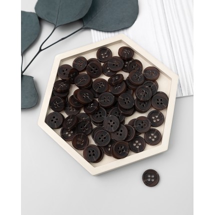 Пуговицы 12мм 20L  цвет коричневый (арт. ПУБР-922-4-48287.004)