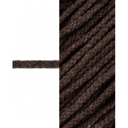 Шнур декоративный д.0,5 см коричневый полиэстер, 82 м (арт. ШБ-57-7-30137.007)