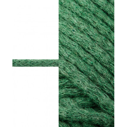 Шнур декоративный д.0,5 см зеленый хлопок 100%, 50м (арт. ШД-113-19-34326.010)