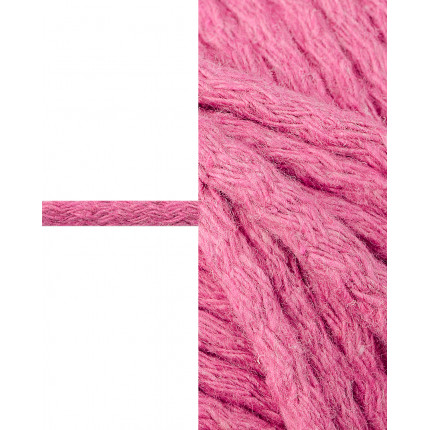 Шнур декоративный д.0,5 см розовый хлопок 100%, 50м (арт. ШД-113-4-34326.013)