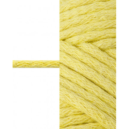 Шнур декоративный д.0,5 см желтый хлопок 100%, 50м (арт. ШД-113-7-34326.012)