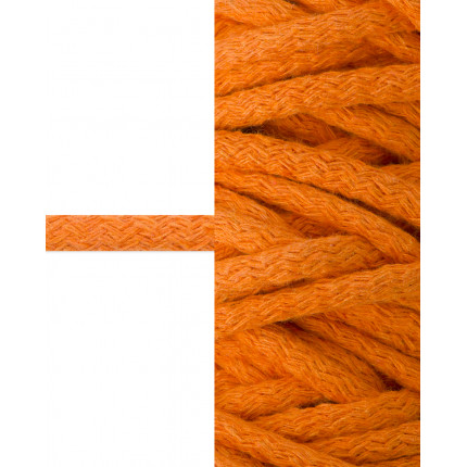 Шнур декоративный д.0,8 см оранжевый 100% хлопок, 50м (арт. ШД-114-9-34327.009)
