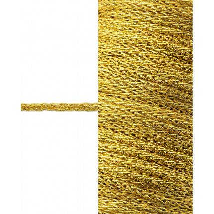 Шнур декоративный д.0,2 см золотистый п/э, 50 м (арт. ШД-135-2-35316.002)