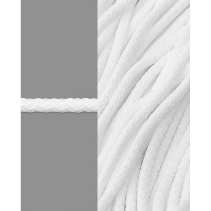 Шнур декоративный д.0,5 см, 100 м белый (арт. ШД-136-3-35785.003)