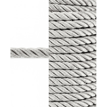 Шнур декоративный д.0,8 см серебристый п/э, 100м (арт. ШД-76-2-31428.002)