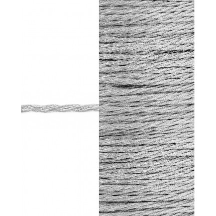 Шнур декоративный д.0,2 см серебристый п/э, 100м (арт. ШД-84-2-31448.001)