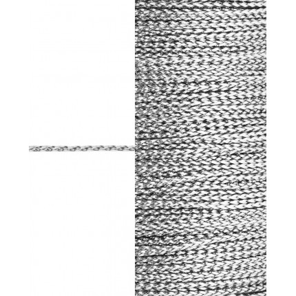 Шнур декоративный д.0,1 см серебристый п/э, 100м (арт. ШД-87-2-31565.002)