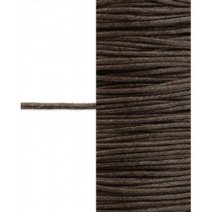 Шнур вощеный d=1мм коричневый 1 пог.м. (арт. ШД-93-1-32710.001)