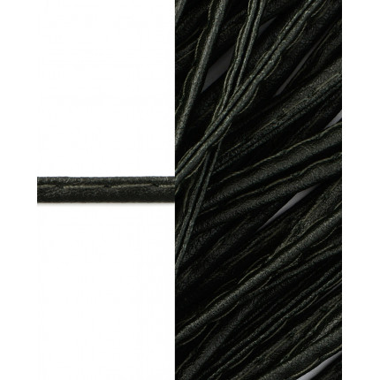 Шнур из искусственной кожи. ш.0,4 см, 1 метр пог. темно-зеленый (арт. ШД-95-2-3331.001)