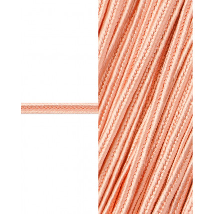 Сутаж атласный ш.0,3 см персиковый 1 метр (арт. ШС-5-24-32612.024)