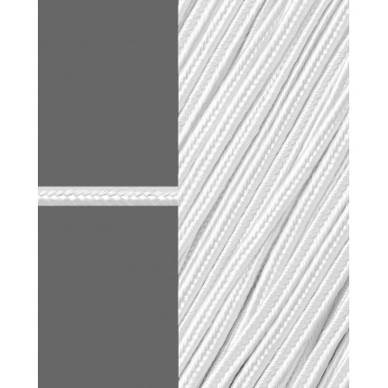 Сутаж атласный ш.3 мм белый 1 м 32612041 (арт. ШС-5-41-32612.041)