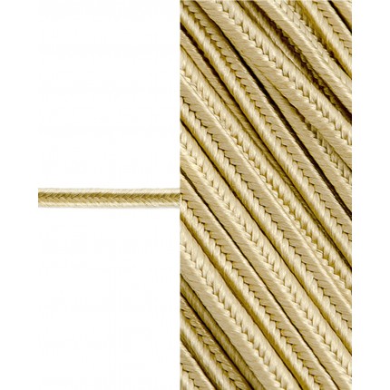 Сутаж атласный ш.3 мм золотистый 1м 32612044 (арт. ШС-5-44-32612.044)