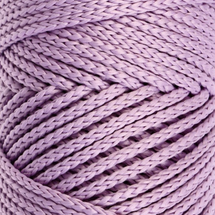 Шнур для вязания без сердечника 100% полиэфир, ширина 3мм 100м/210гр, (96 сиреневый) сиреневый (арт. СМЛ-40115-1-СМЛ0002862183)