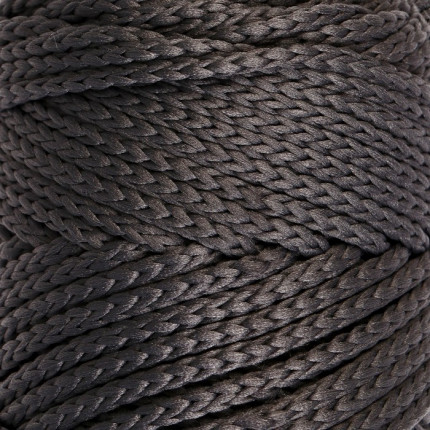 Шнур для вязания без сердечника 100% полиэфир, ширина 3мм 100м/210гр, (96 сиреневый) серый (арт. СМЛ-40115-14-СМЛ0002862172)