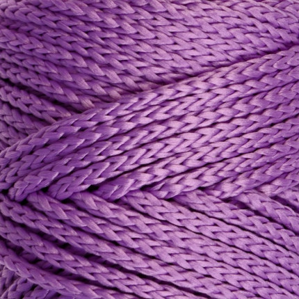 Шнур для вязания без сердечника 100% полиэфир, ширина 3мм 100м/210гр, (96 сиреневый) фиолетовый (арт. СМЛ-40115-18-СМЛ0002862182)