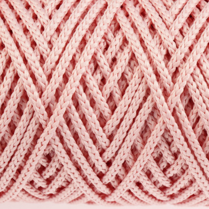 Шнур для вязания без сердечника 100% полиэфир, ширина 3мм 100м/210гр, (96 сиреневый) розовый (арт. СМЛ-40115-3-СМЛ0002862178)