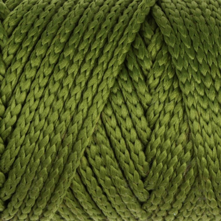 Шнур для вязания без сердечника 100% полиэфир, ширина 3мм 100м/210гр, (96 сиреневый) зелёный (арт. СМЛ-40115-6-СМЛ0002862193)